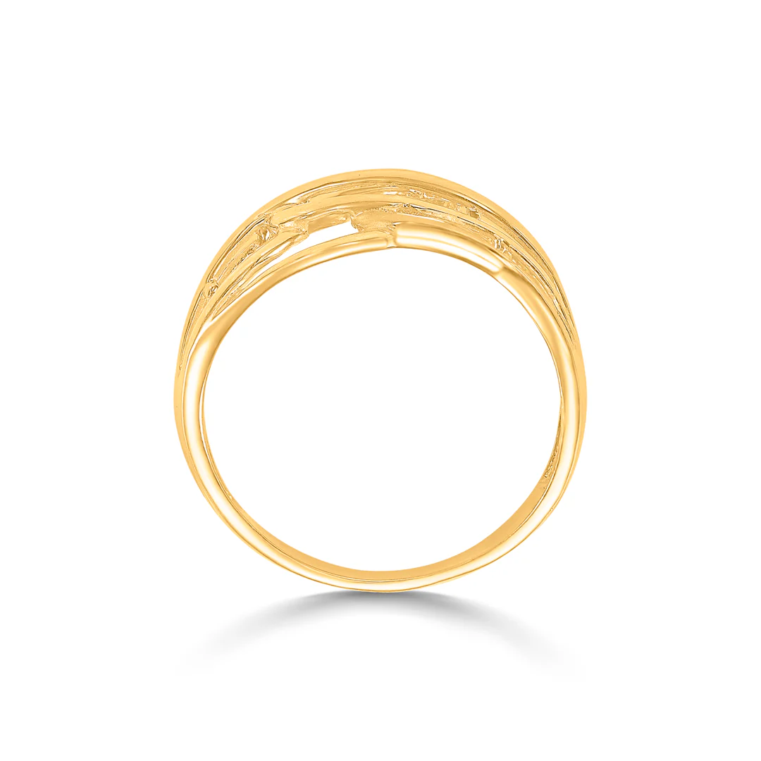 Net Elegance Gold Fashion Ring For Women - Image 4