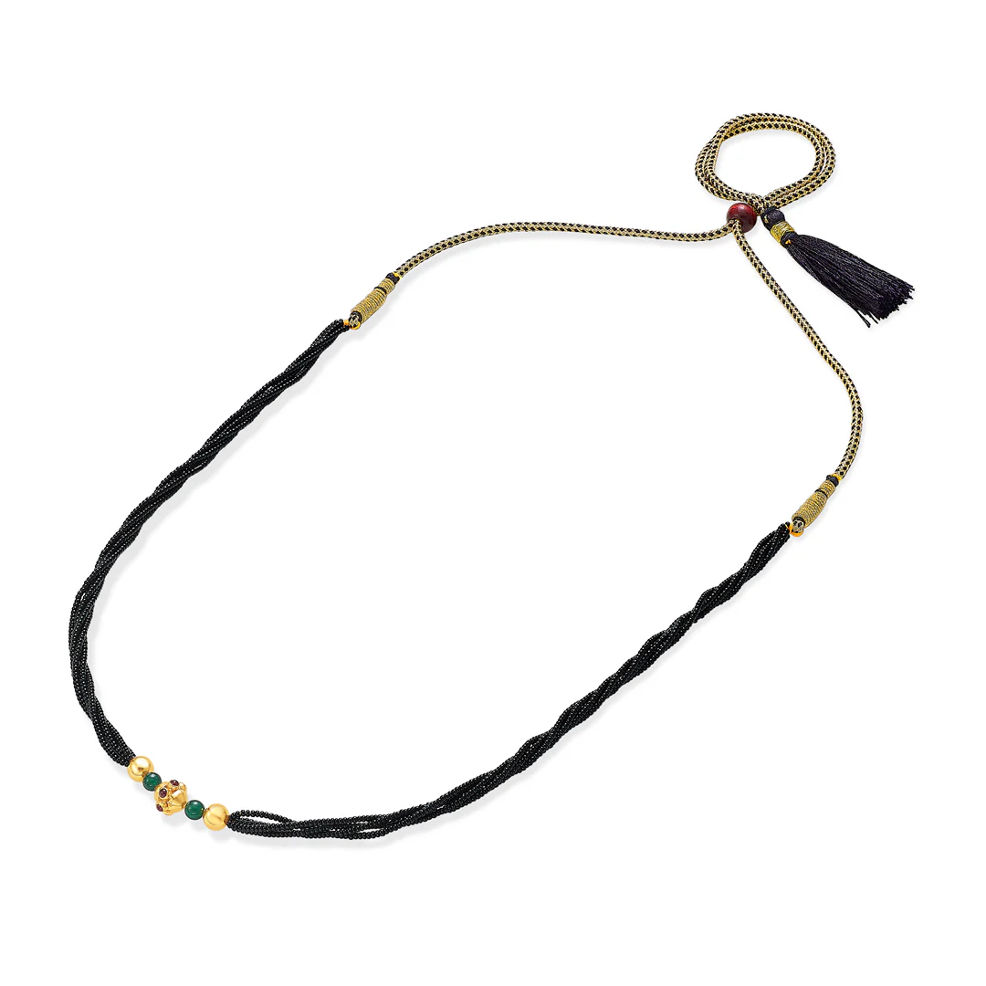 Nishtha Kolhapuri Gold Thushi Choker - Image 2