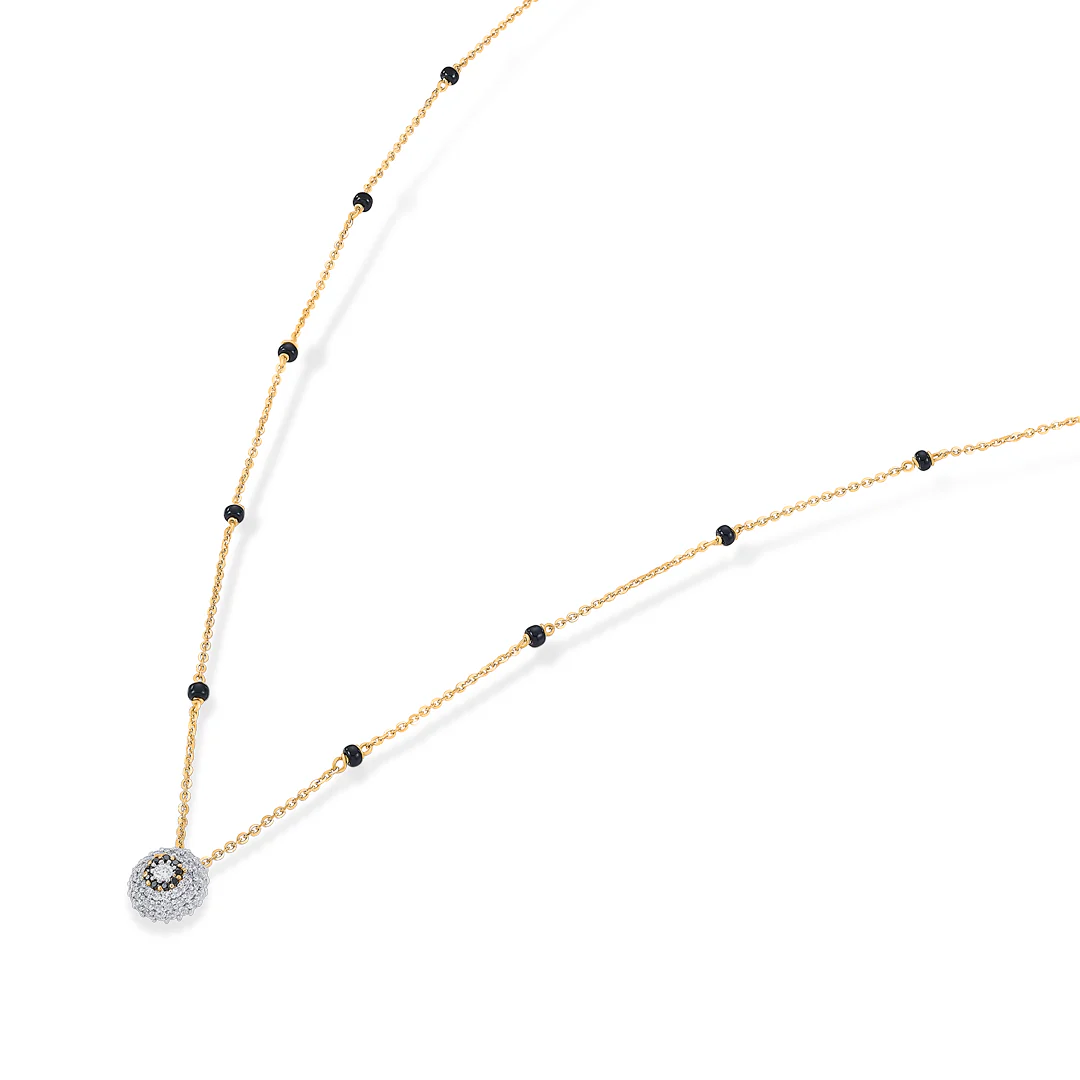 Nivriti Link Gold Modern Mangalsutra - Image 3