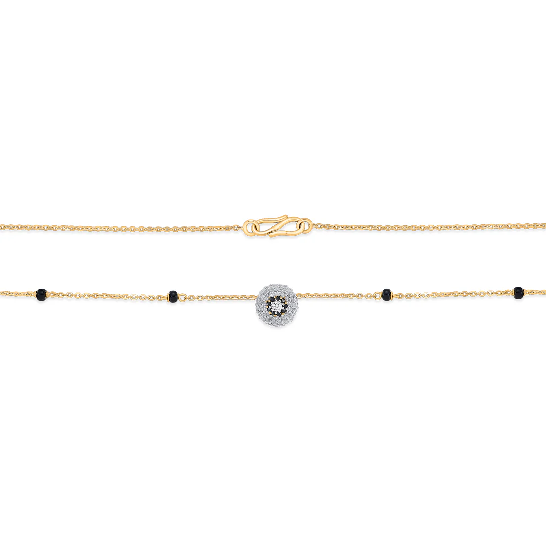 Nivriti Link Gold Modern Mangalsutra - Image 4