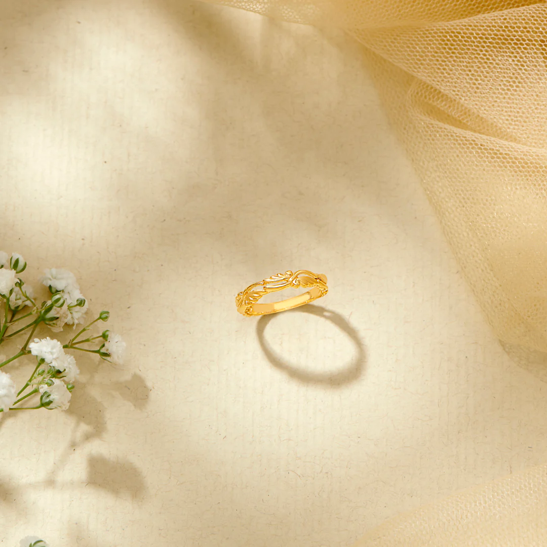 Oak Haven Gold Casual Ring For Women