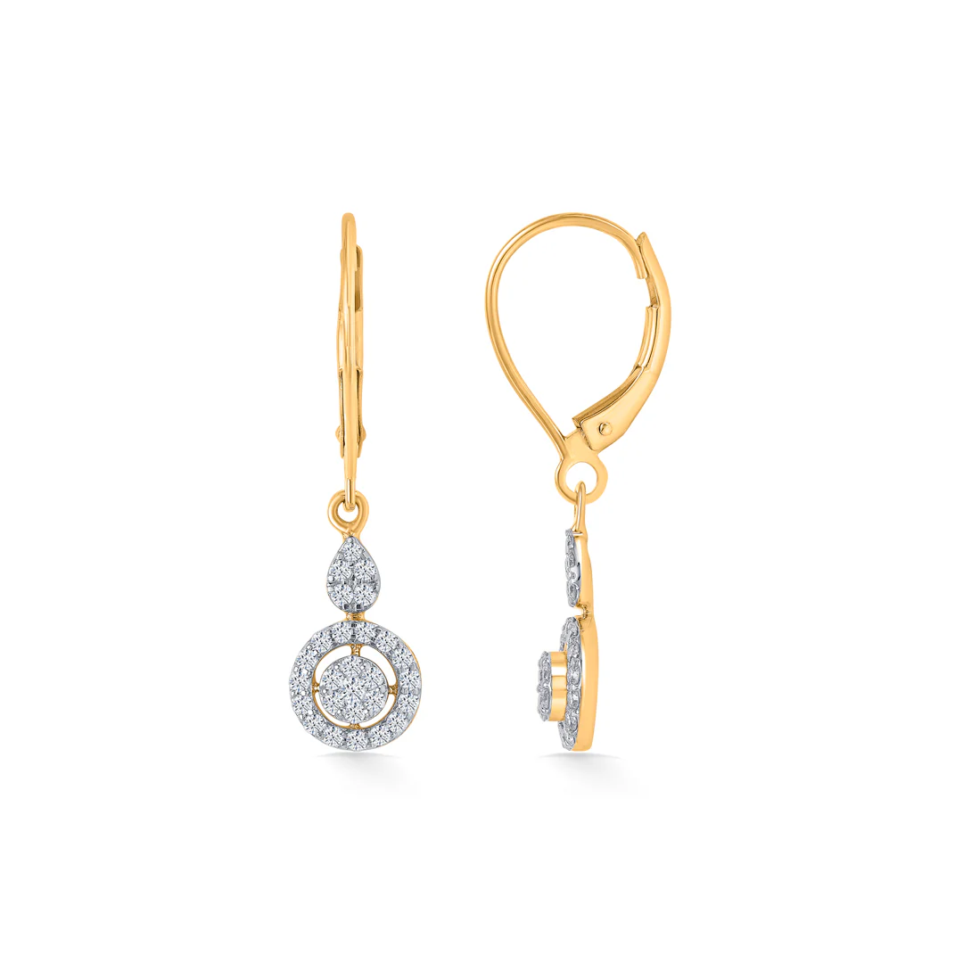 Orabit Gold & Diamond Hoops & Huggies Earring For Women - Image 3