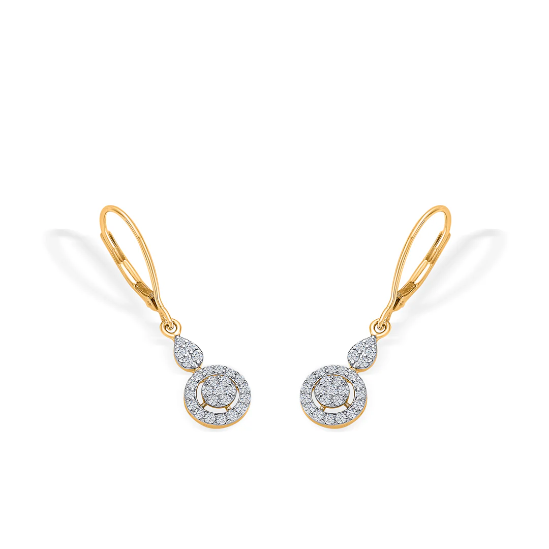 Orabit Gold & Diamond Hoops & Huggies Earring For Women - Image 4