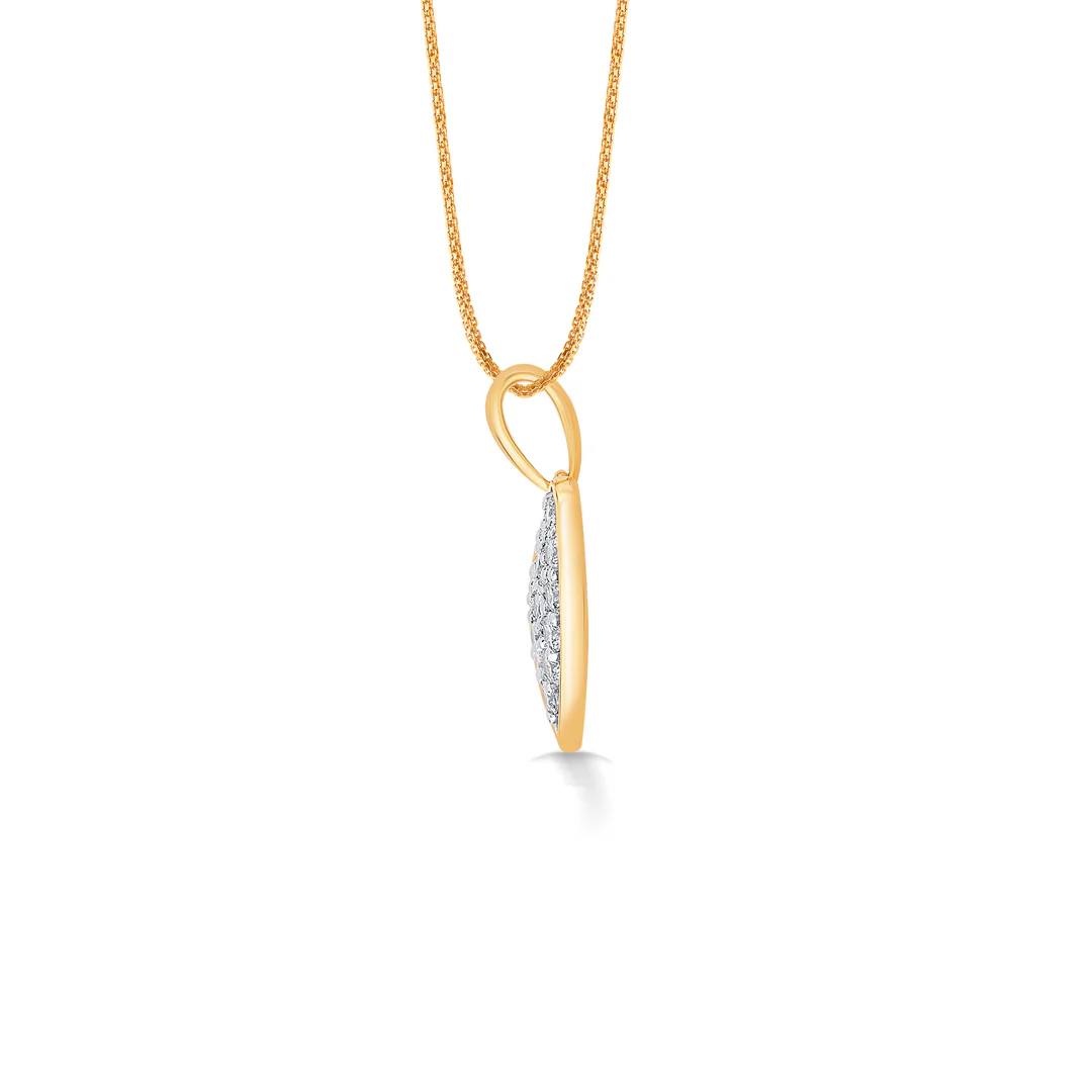Ormella Heart Hug Gold & Diamond Pendant - Image 3