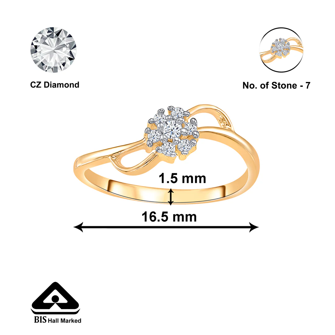 Ornate Gold Casual Ring For Women - Image 2