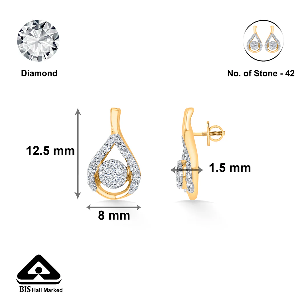 Ornaya Shine Gold & Diamond Modern Necklace - Image 3