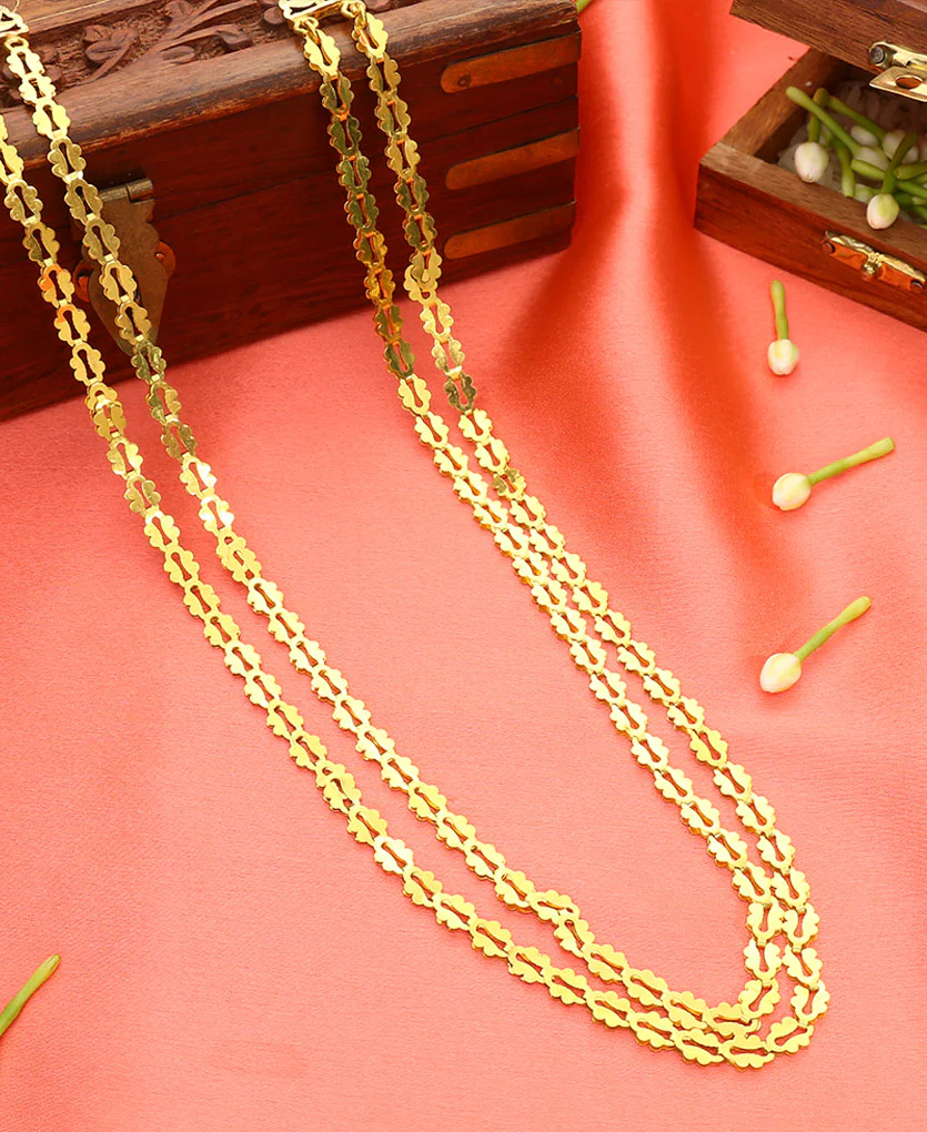 Paramparik Pohe Haar Yellow Gold Necklace For Women
