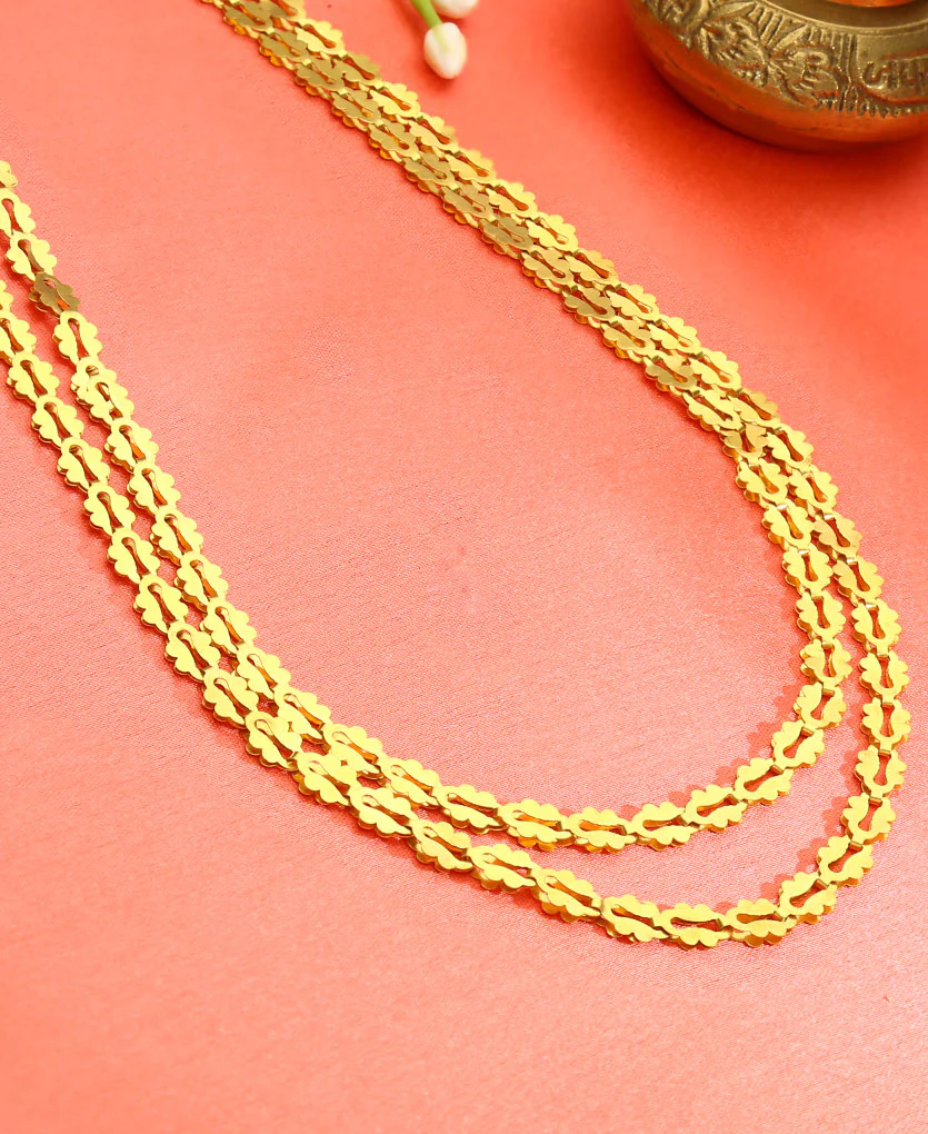 Paramparik Pohe Haar Yellow Gold Necklace For Women - Image 2
