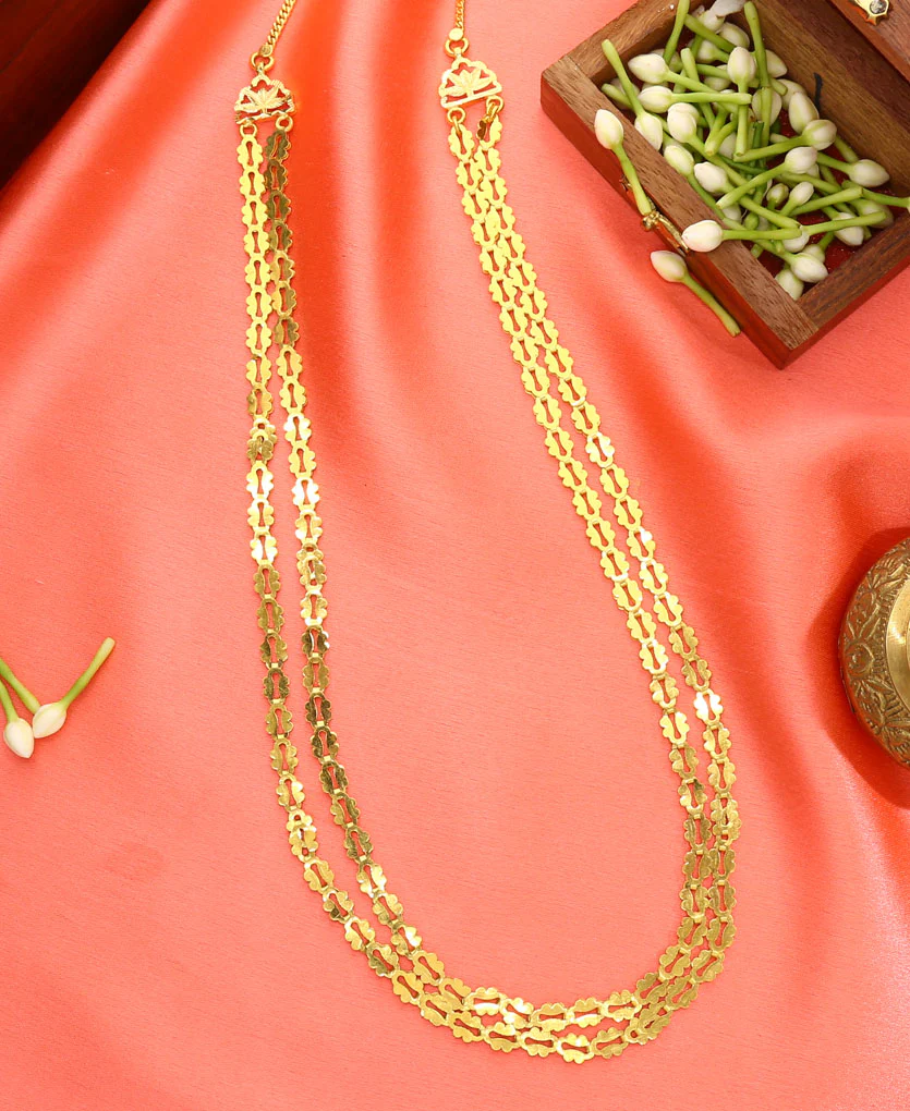 Paramparik Pohe Haar Yellow Gold Necklace For Women - Image 3