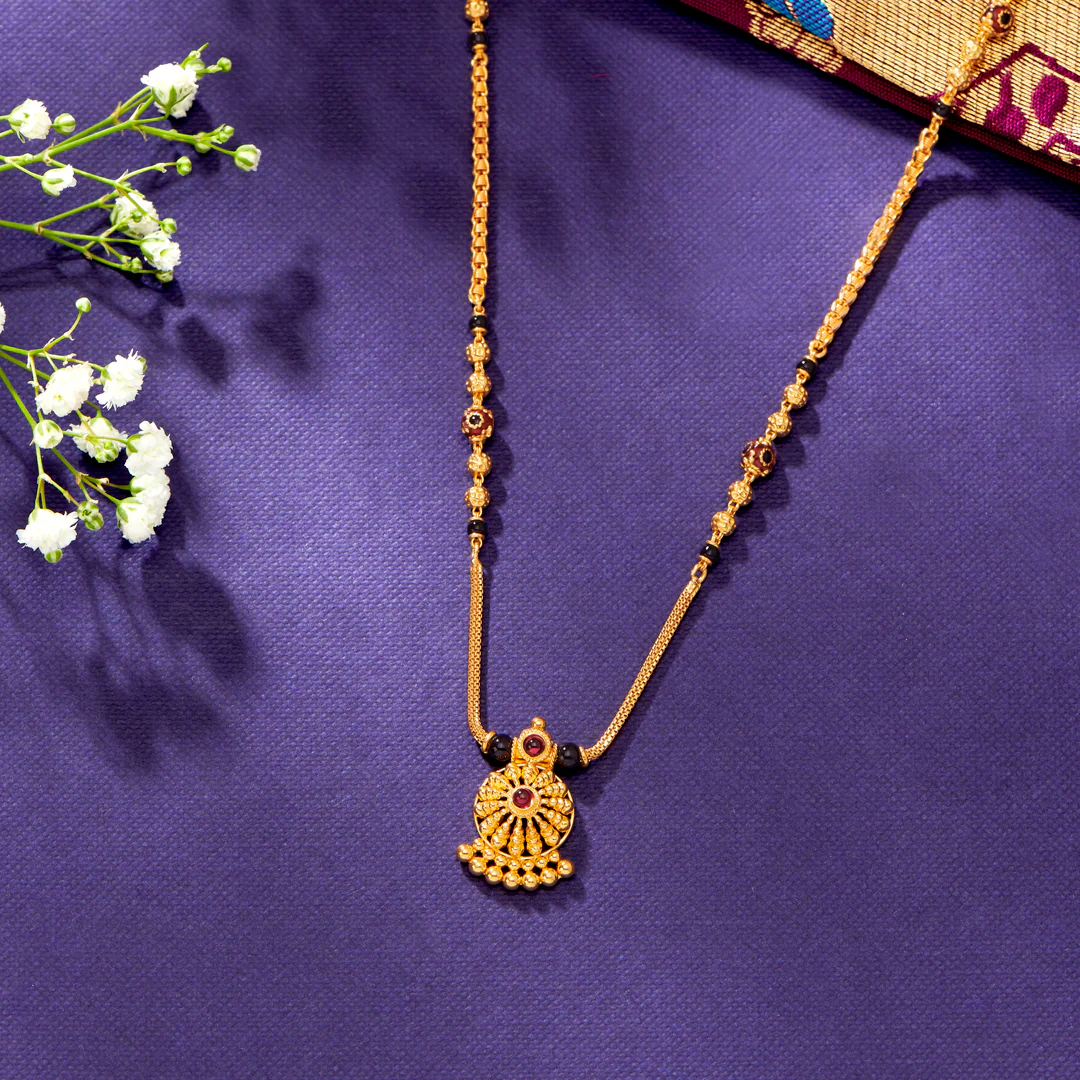 Pavitra Sutra Yellow Gold Modern Mangalsutra For Women
