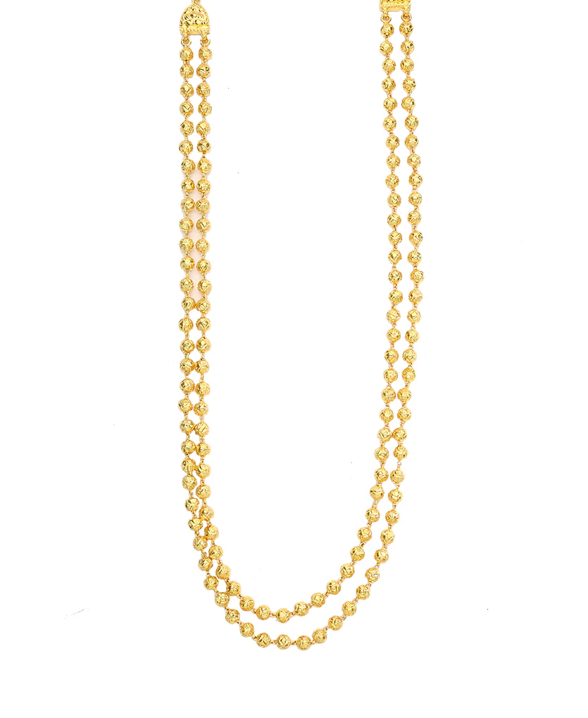 Peshwai Mohan Maal Yellow Gold Necklace For Women - Image 4