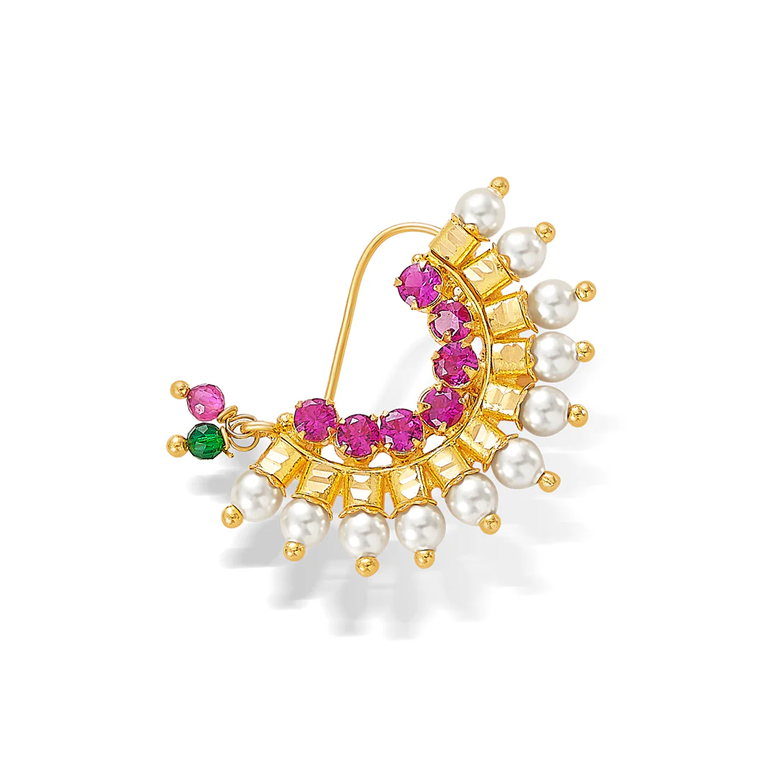 Peshwai Pearl Gold Nath - Image 3