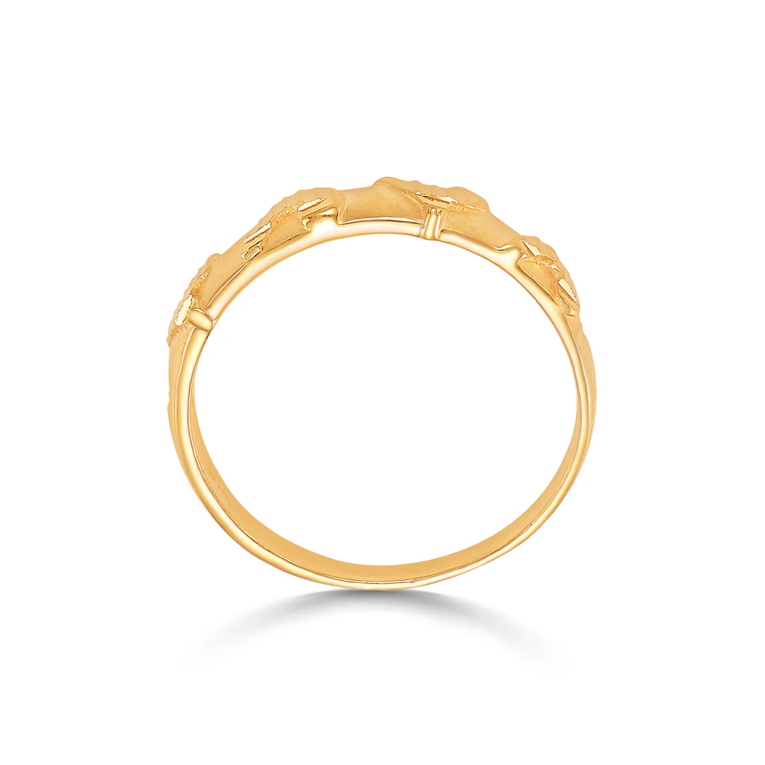 Pinnacle Band Gold Casual Ring For Women - Image 4
