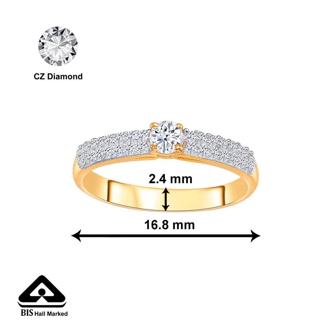Prismatic Delight Gold Engagement Ring For Women - Image 2