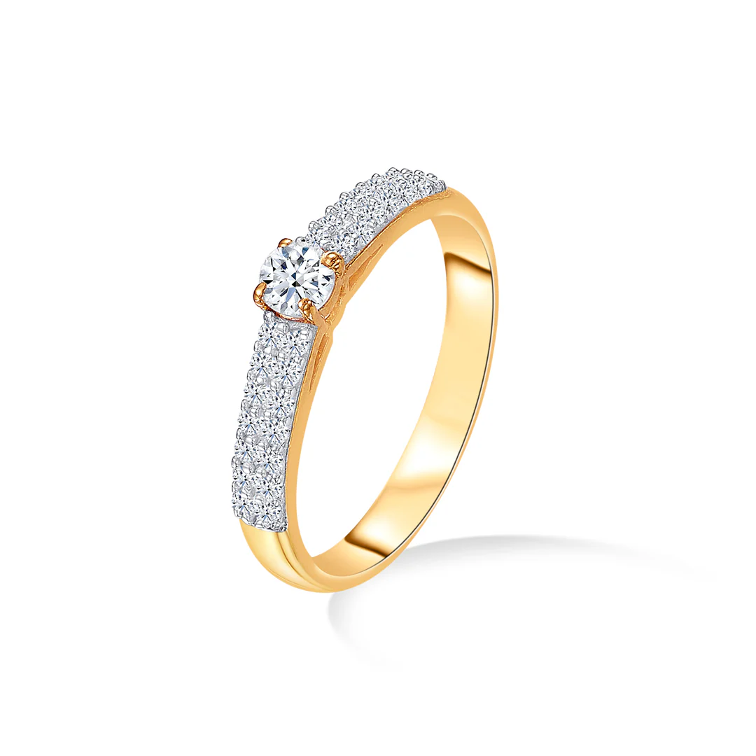 Prismatic Delight Gold Engagement Ring For Women - Image 3