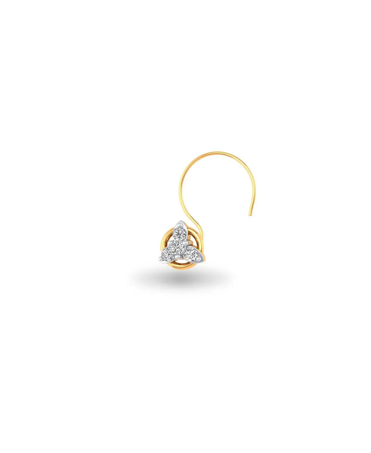 Pristine Posy Diamond Nosepin - Image 4
