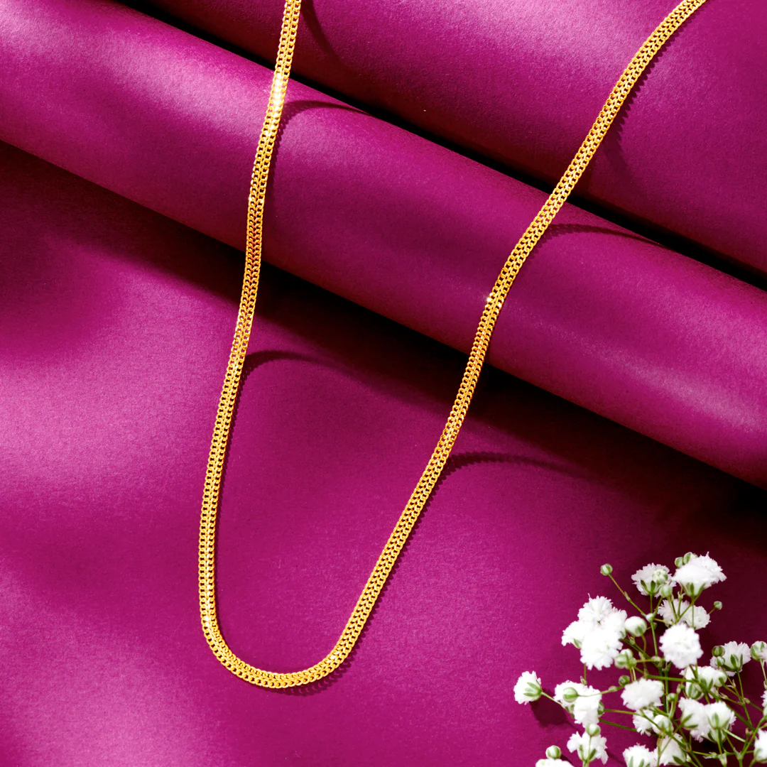 Radiance Rope Unisex Gold Chain