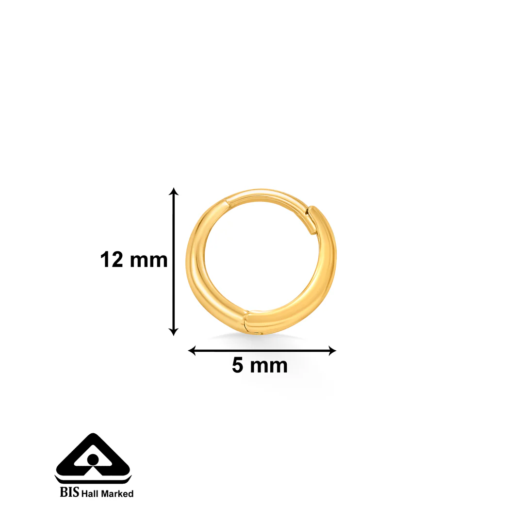 Radiant Beam Bali Gold Men's Earring - Image 4