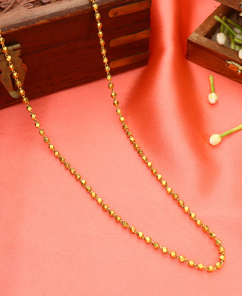 Radiant Kanthi Maal Yellow Gold Traditional Necklace For Women - Image 7