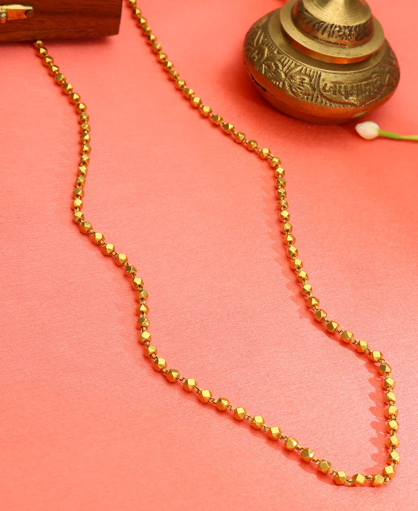 Radiant Kanthi Maal Yellow Gold Traditional Necklace For Women - Image 8