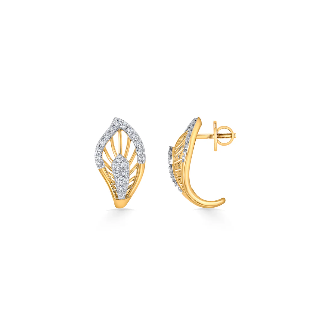 Radiant Tassel Gold Hoops & Huggies Earring For Women - Image 3