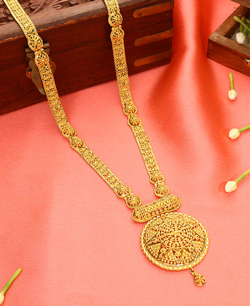 Rajsi Rivaaz Yellow Gold Necklace For Women - Image 2