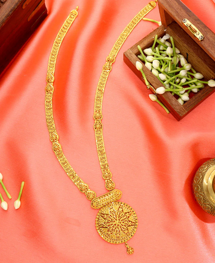 Rajsi Rivaaz Yellow Gold Necklace For Women - Image 3