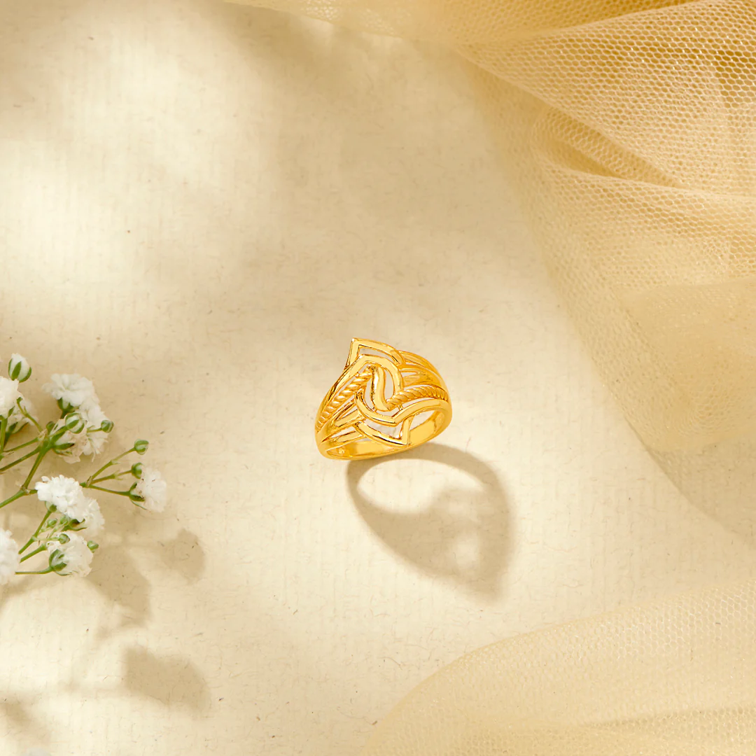 Refined Charm Gold Fashion Ring For Women