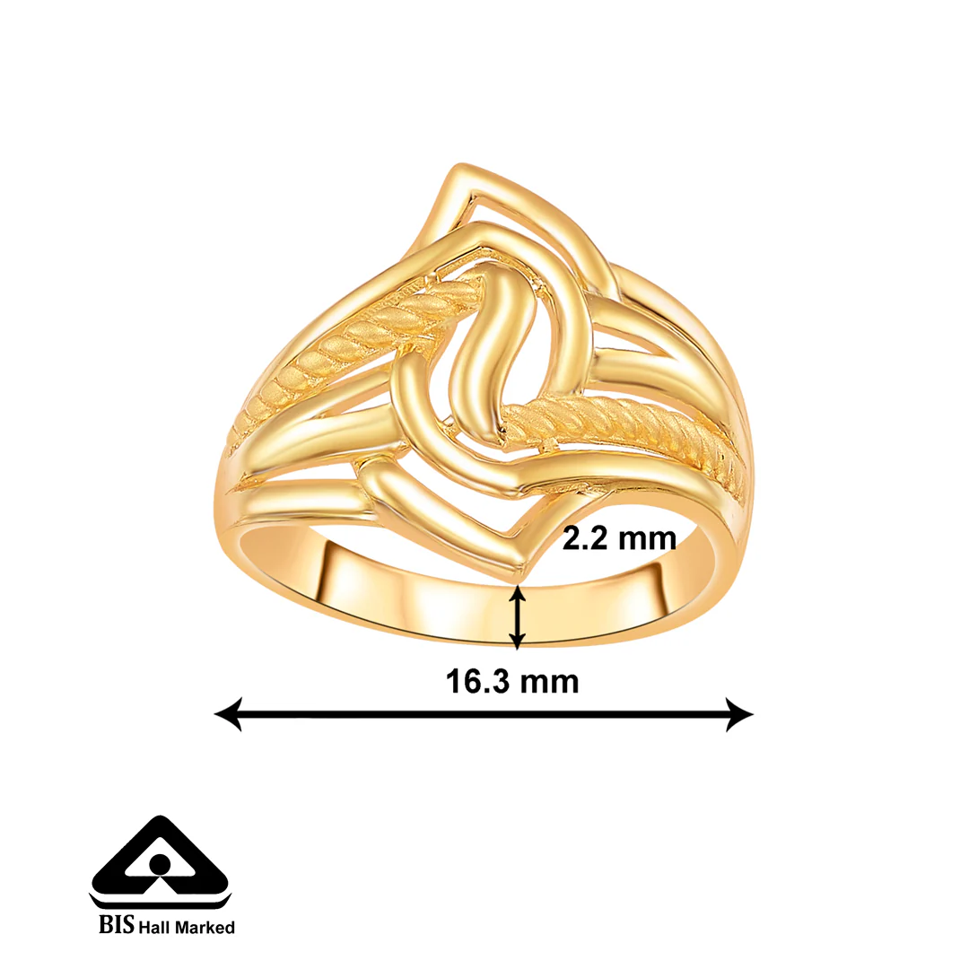 Refined Charm Gold Fashion Ring For Women - Image 2