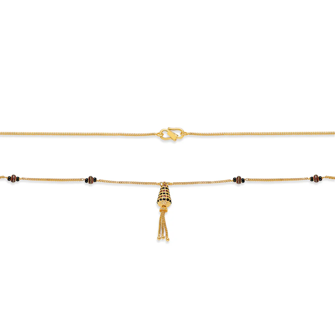 Regal Unity 22 Karat (916) Yellow Gold Modern Mangalsutra For Women - Image 2