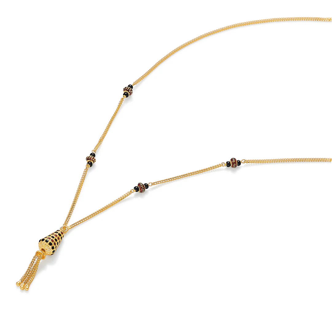 Regal Unity 22 Karat (916) Yellow Gold Modern Mangalsutra For Women - Image 3