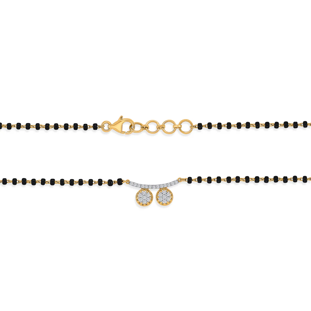 Regal Wati Gold & Diamond Modern Mangalsutra for Women - Image 5
