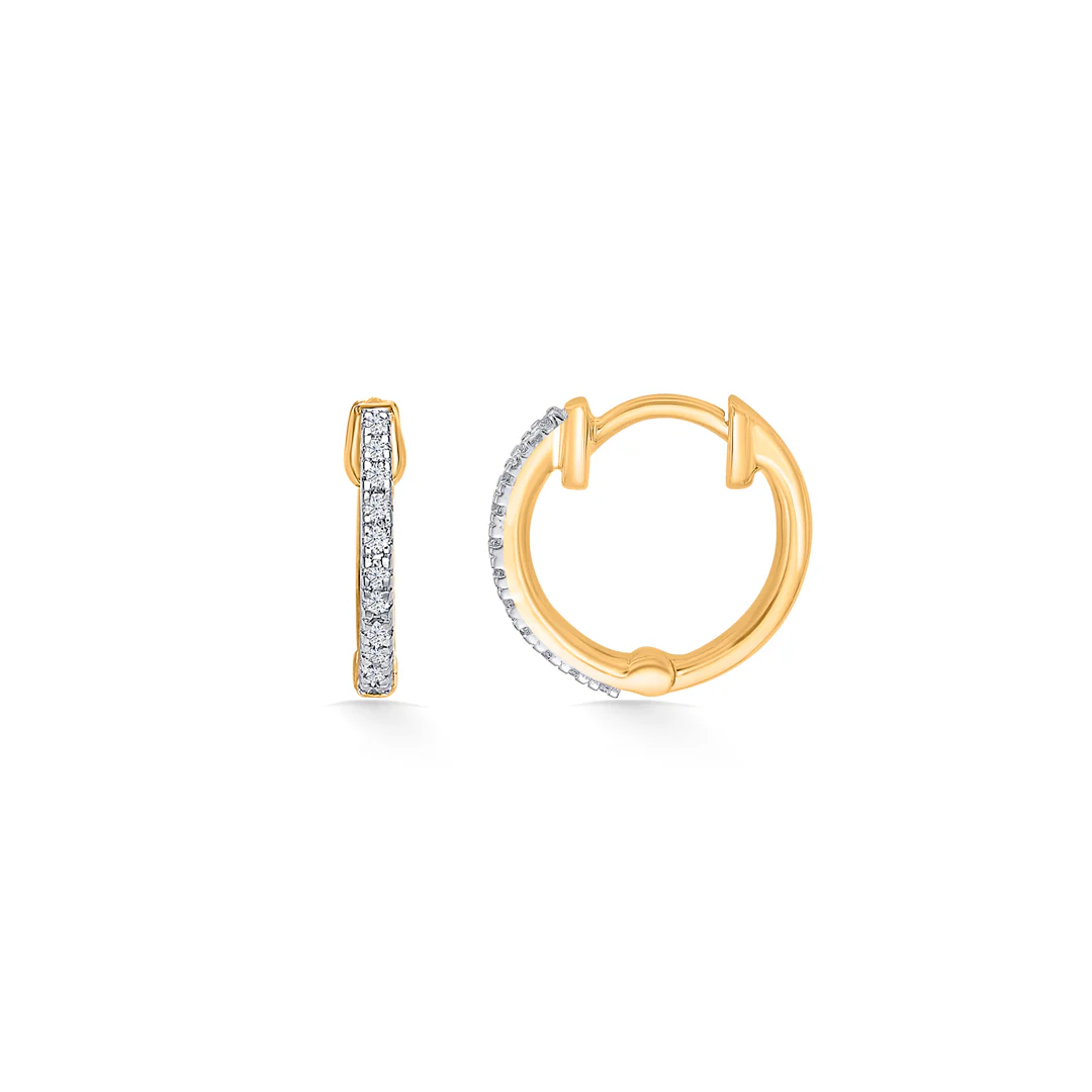 Ring of Radiance Gold Hoops & Huggies Earring For Women - Image 3