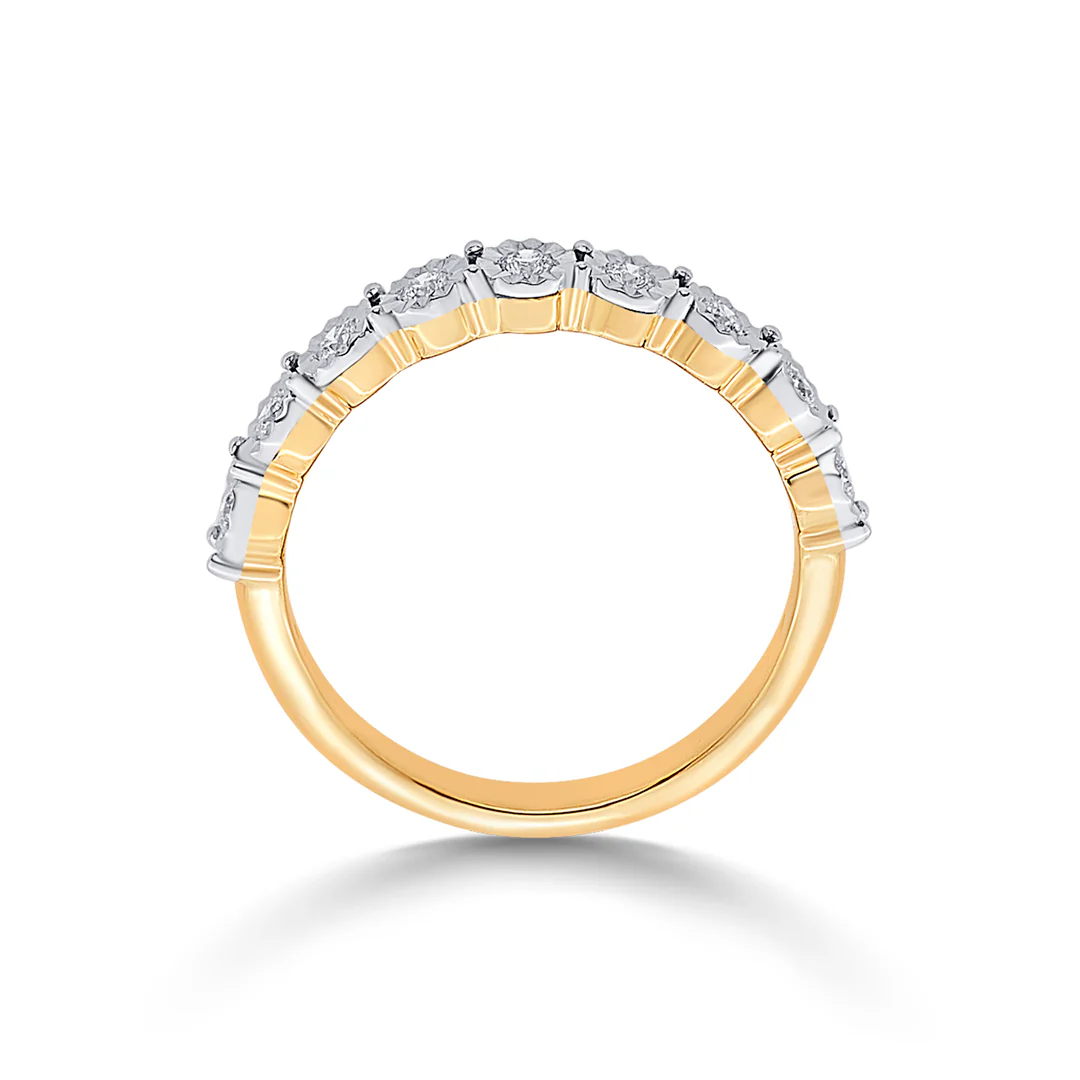 Rivana Light Gold & Diamond Ring - Image 3