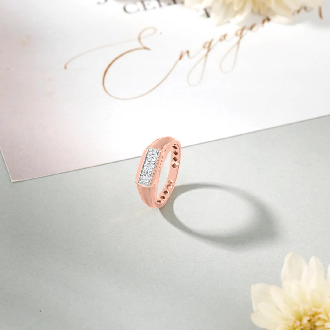 Rose Halo Engagement Diamond Ring for Women - Image 2