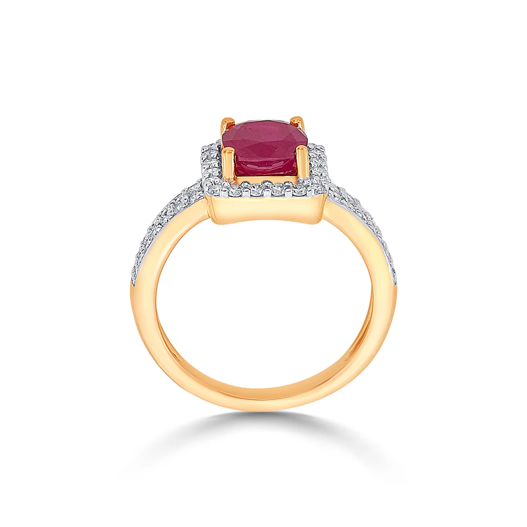 Rubessa Crown Gold & Diamond Ring - Image 3