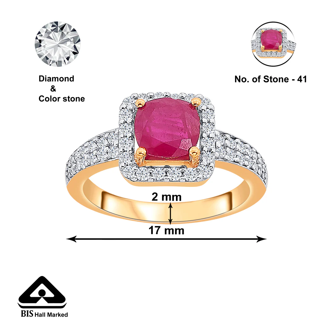 Rubessa Crown Gold & Diamond Ring - Image 4