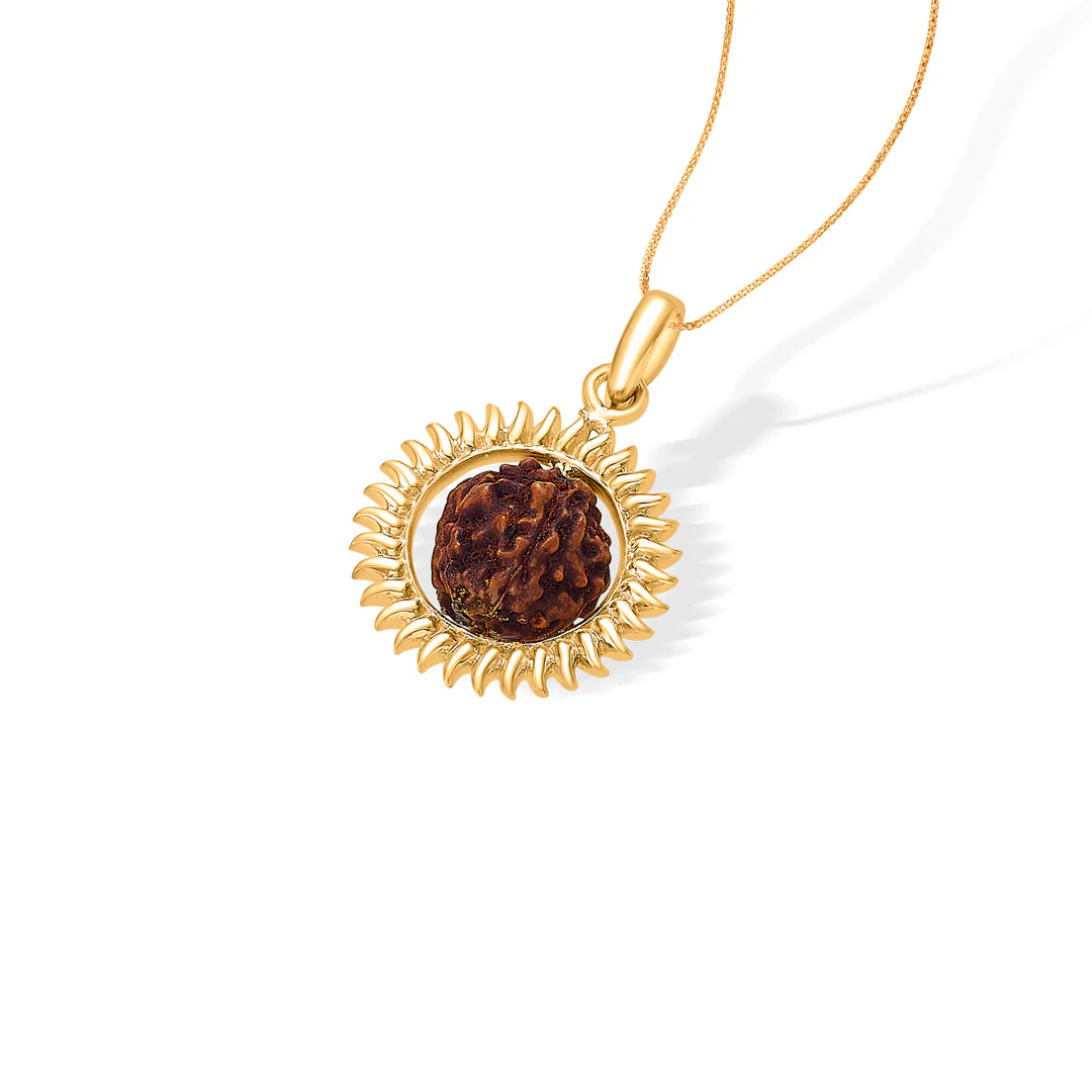 Rudraksh Spirit Gold Pendant - Image 3