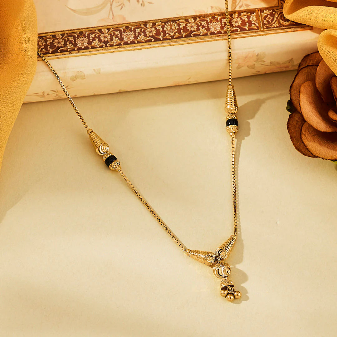 Sacred Whisper Gold Modern Mangalsutra for Women