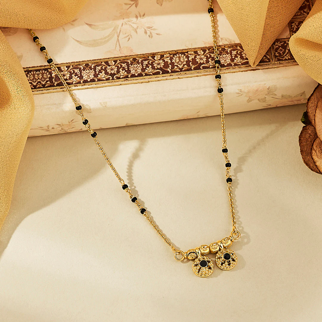 Sankalp Charm Gold Modern Mangalsutra for Women