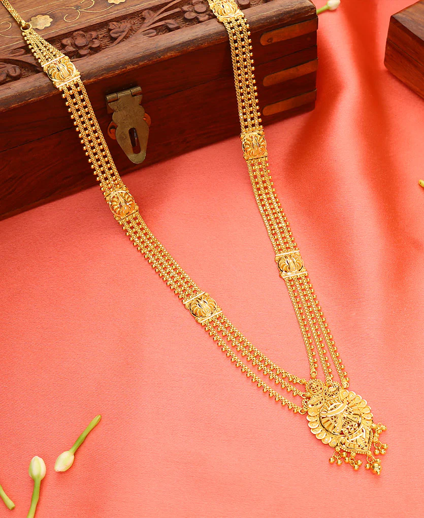 Sanskriti Glow Yellow Gold Necklace For Women