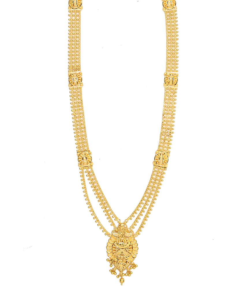Sanskriti Glow Yellow Gold Necklace For Women - Image 4