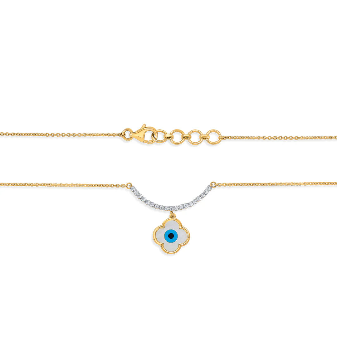 Serene Gaze Gold & Diamond Modern Mangalsutra for Women - Image 5