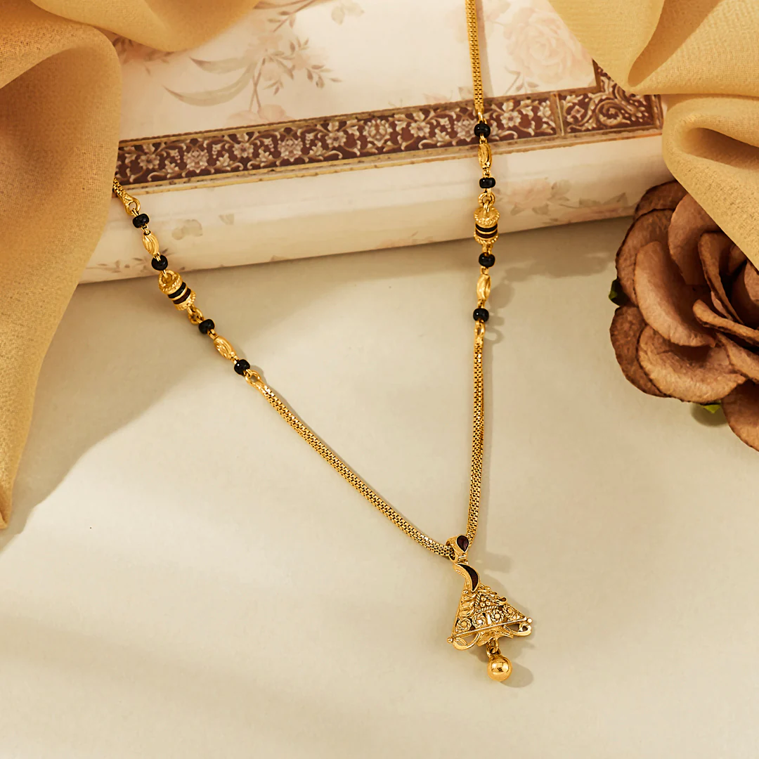 Serene Union Gold Modern Mangalsutra for Women