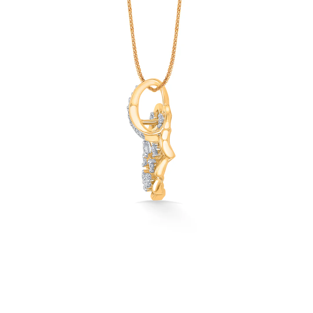 Shella Shine Gold & Diamond Classic Pendant - Image 2