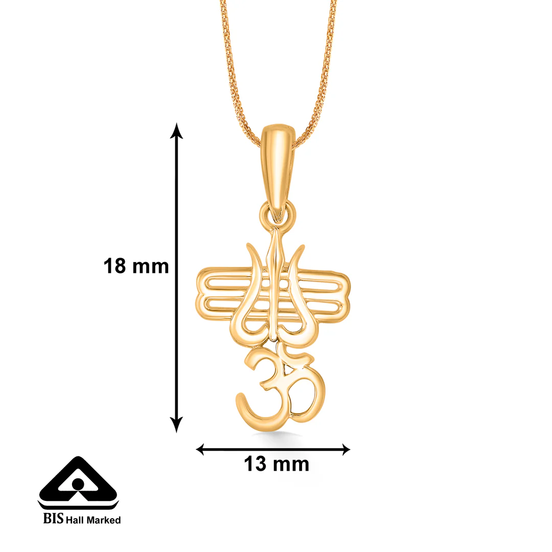 Shiv Astra Gold Pendant - Image 4