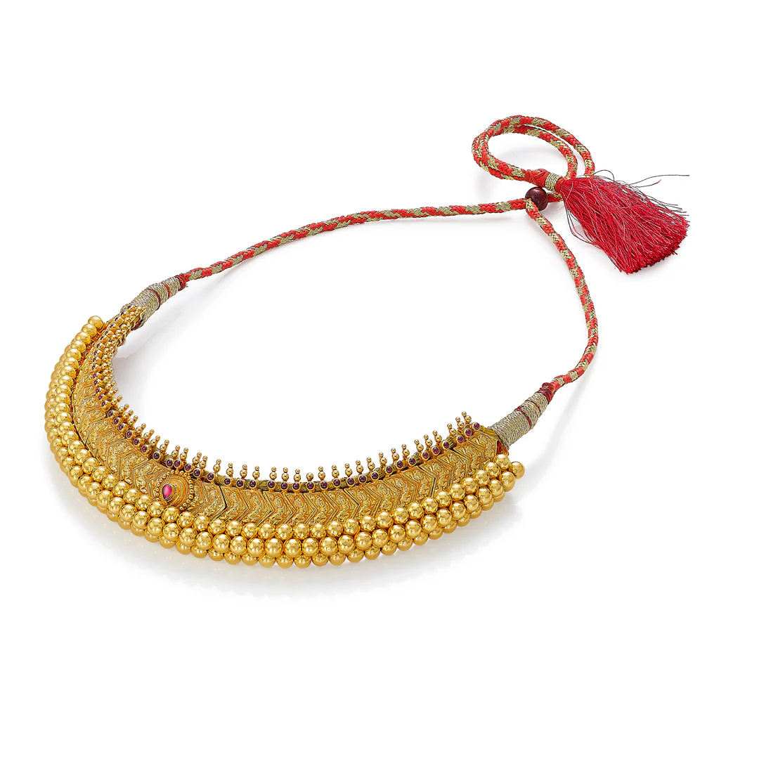 Shringarika Vajratik Gold Choker Necklace - Image 2