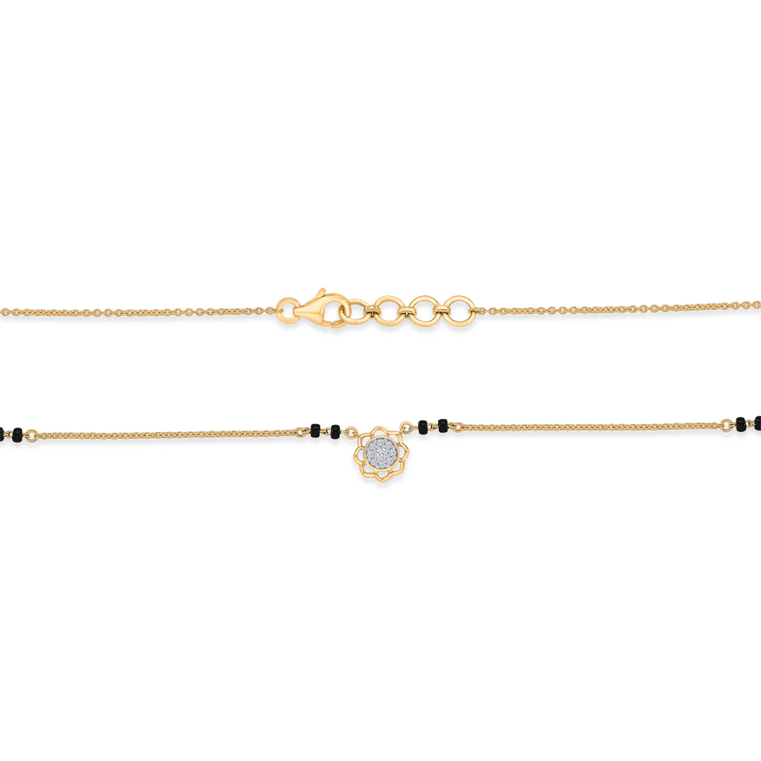 Signature Bliss Gold & Diamond Modern Mangalsutra for Women - Image 5