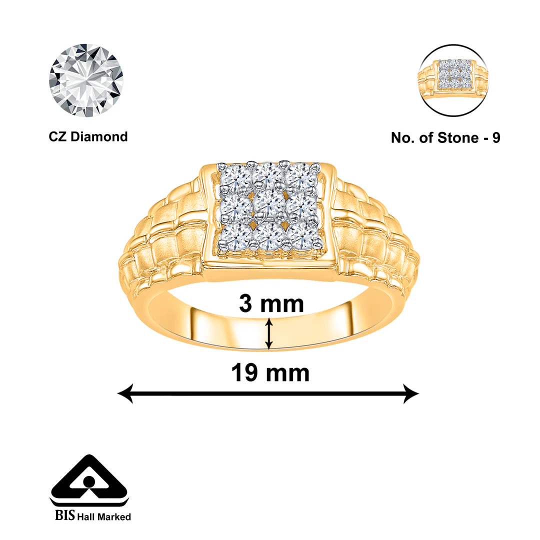 Signature Yellow Gold Men's Ring - Image 2