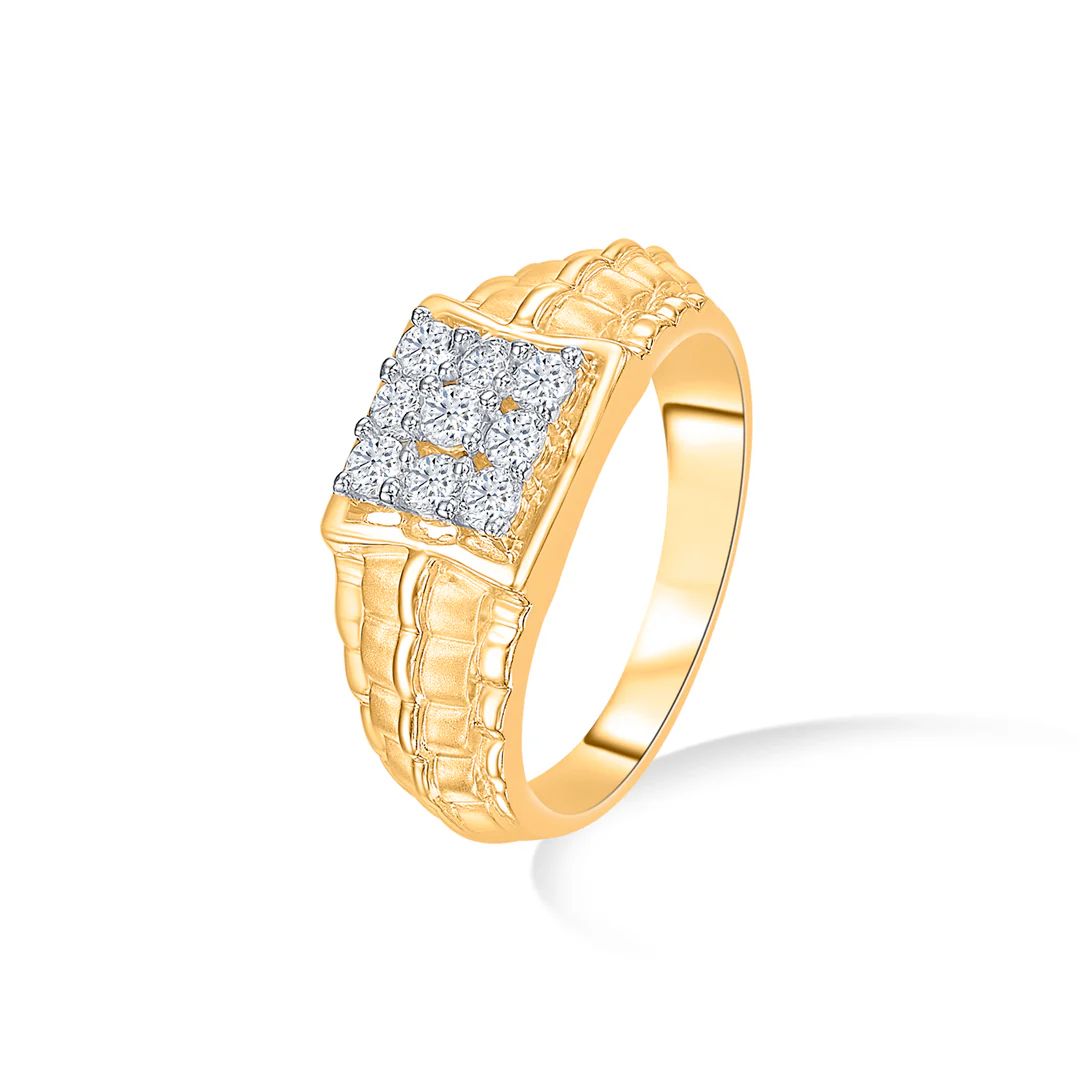 Signature Yellow Gold Men's Ring - Image 3